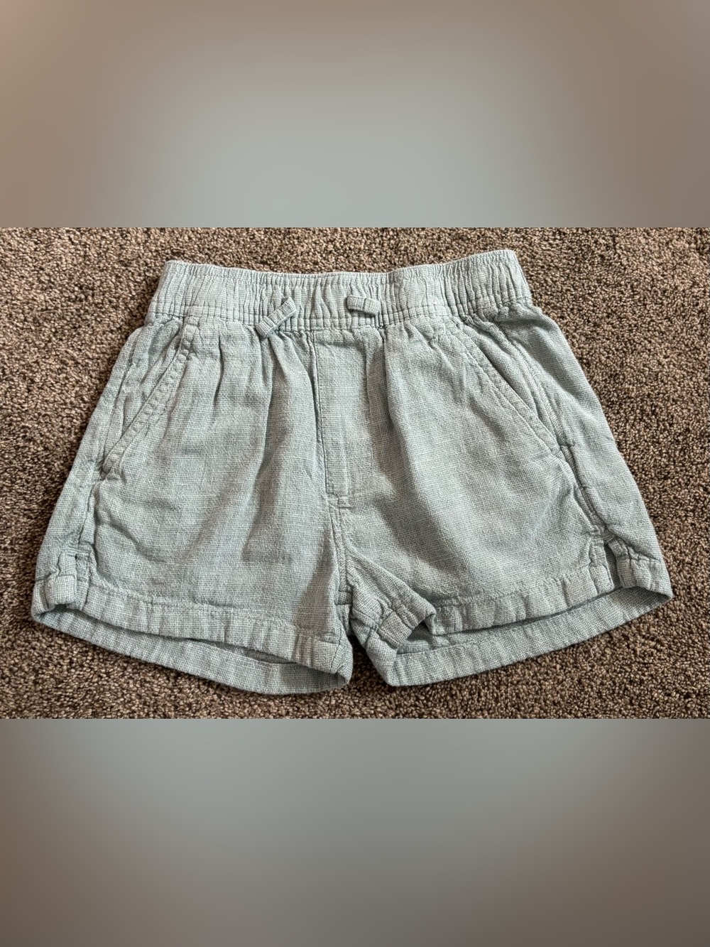 Abercrombie & Fitch Kids Sage Green Elastic-Waist Shorts